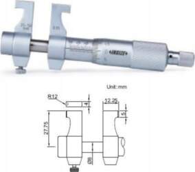 Insize MIKROMETR 50- 75 WEW. KONC