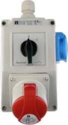 Installation kit with socket 16A 5P+2P+Z