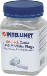 Intellinet RJ45 Modular Plugs  Cat6A  UTP