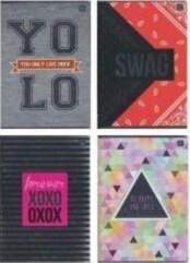 Interprint Notebook A5/60K Metallic Mix grid