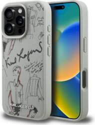Karl Lagerfeld Grained Pattern Logo MagSafe