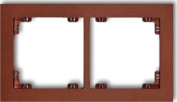 Karlik Deco Double frame  brown metallic