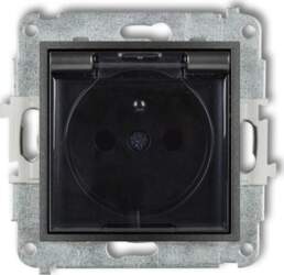 Karlik MINI Splash-proof socket with/out IP44