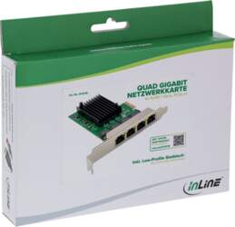 Karta sieciowa InLine  Registered  Quad Gigabit
