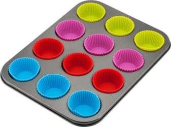 KingHoff Muffin mold with silicone inserts
