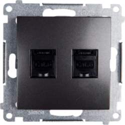 Kontakt-Simon Computer socket SIMON54 double 2xRJ45