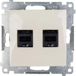 Kontakt-Simon Computer socket SIMON54 double 2xRJ45