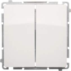 Kontakt-Simon Double white candlestick switch with