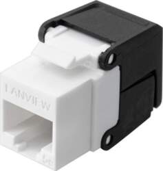 Lanview Cat5e Unshielded flip jack   keystone