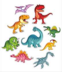 LearnHow Double-sided window decorations - Dinosaurs