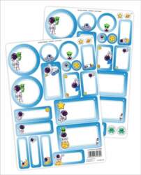 LearnHow Name stickers - Space 44