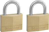 Master Lock Padlock Brass 2 Pack