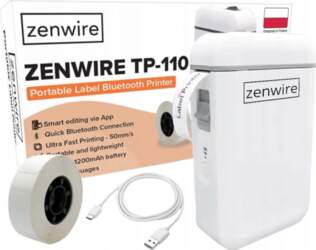 Mini portable thermal label printer with