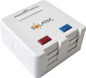 Modular socket Solarix for 2 keystones