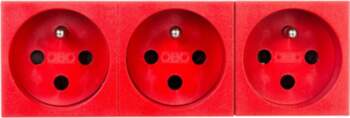 Power socket M45 triple with/u 16A
