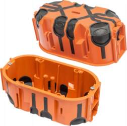 ProDuo double flush-mounted box  deep 60mm