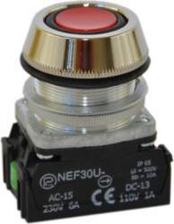 Promet Control button 30mm red with