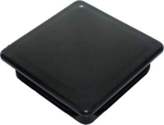 RECTANGULAR PLASTIC CAP 80X80MM BLACK 477036407027