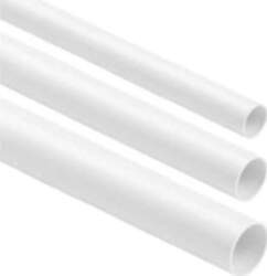 Rigid  smooth electrical installation pipe WHITE