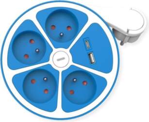 ROLINE 4-way power strip with switch