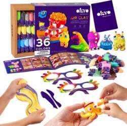 Set of light play dough 36
