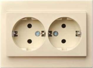 SOCKET SCHUKO DOUBLE EPSILON SAND 14964776