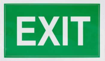STICKER EXIT 100X180MM 15347395 Lip 075