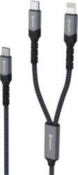 Swissten Textile 2in1 USB-C / Lighting