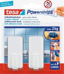 Tesa Self-adhesive hook Powerstrips 2 pcs