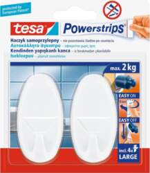 Tesa self-adhesive powerstrips hook round large