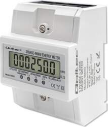 Three phase electronic meter DIN rail