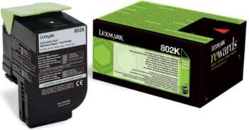 Toner Lexmark 802K black  return  1000