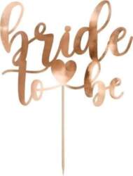 Topper Bride to be rose gold