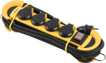 Workshop extension cord 4 AC sockets
