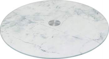 5five Glass turntable marble effect Ø