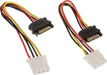Akasa Molex - SATA  0.15m