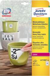 Avery L4773REV-20 self-adhesive label Rounded rectangle