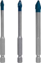 Bosch EXPERT HEX-9 HardCeramic Bits  3pcs