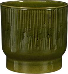 CERAMIC POT THIAGO D22 H20 GREEN