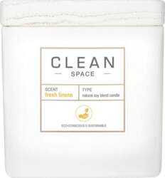 Clean   Space Fresh Linens  Scented Candle
