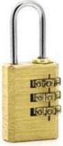 CODED HANGING PADLOCK BRASS BC213 12/14