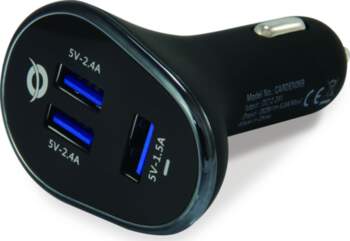 CONCEPTRONIC Ladegerat  3-Port USB Car     Charger