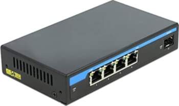 DeLOCK Giga Ethernet Switch 4P PoE