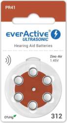EverActive Hearing Aid Battery PR41 6