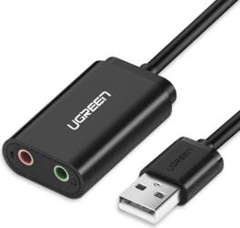 External USB audio card UGREEN 15cm