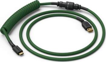 Glorious Coiled Cable Forest Green USB-C