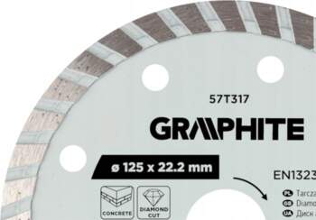 Graphite Turbo cutting diamond disc 125