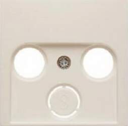 Hager Cover for antenna socket  cream
