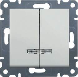 Hager Lumina 2 candlestick switch  illuminated