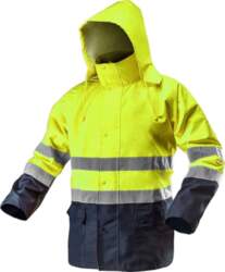 High-visibility work jacket waterproof yellow size